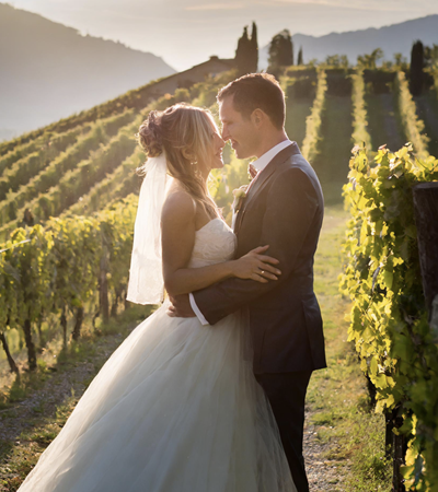 Hochzeit auf einem Weingut